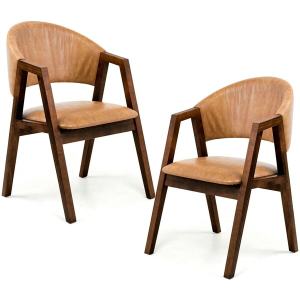 Kit 02 Cadeiras Para Sala De Jantar Cozinha Nik Canela Pu Cam