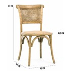 Kit 02 Cadeiras Para Sala De Jantar Cozinha Very Oak Rattan G