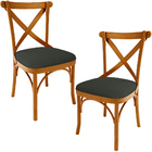 Kit 02 Cadeiras Para Sala De Jantar E Estar Living Estofada Á