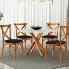 Kit 02 Cadeiras Para Sala De Jantar E Estar Living Estofada Á