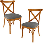 Kit 02 Cadeiras Para Sala De Jantar E Estar Living Estofada Á