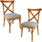 Kit 02 Cadeiras Para Sala De Jantar E Estar Living Estofada Á