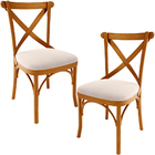 Kit 02 Cadeiras Para Sala De Jantar E Estar Living Estofada Á