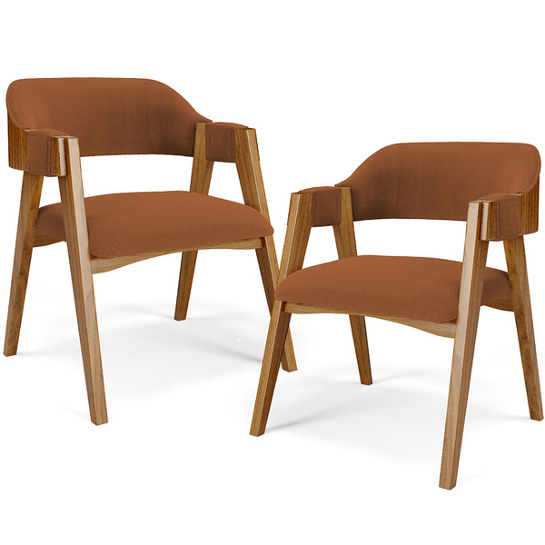 Kit 02 Cadeiras Para Sala De Jantar E Estar Living Estofada S