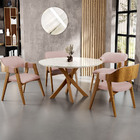 Kit 02 Cadeiras Para Sala De Jantar E Estar Living Estofada S