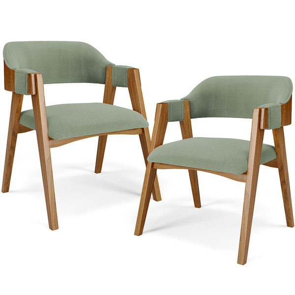 Kit 02 Cadeiras Para Sala De Jantar E Estar Living Estofada S