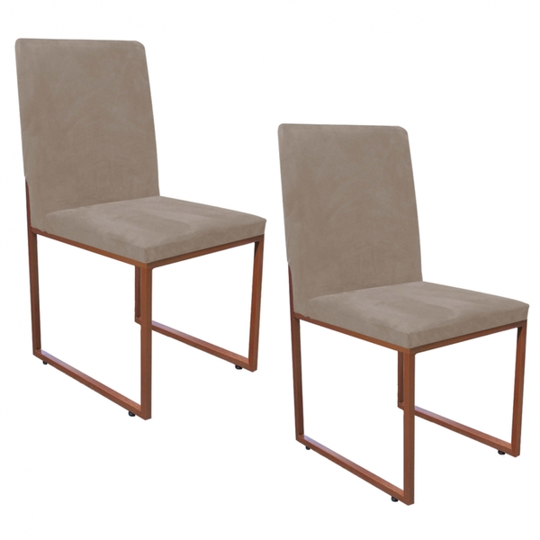 Kit 02 Cadeiras Para Sala De Jantar Escritório Office Stan In