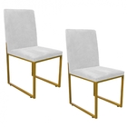 Kit 02 Cadeiras Para Sala De Jantar Escritório Office Stan In