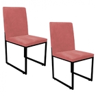 Kit 02 Cadeiras Para Sala De Jantar Escritório Office Stan In