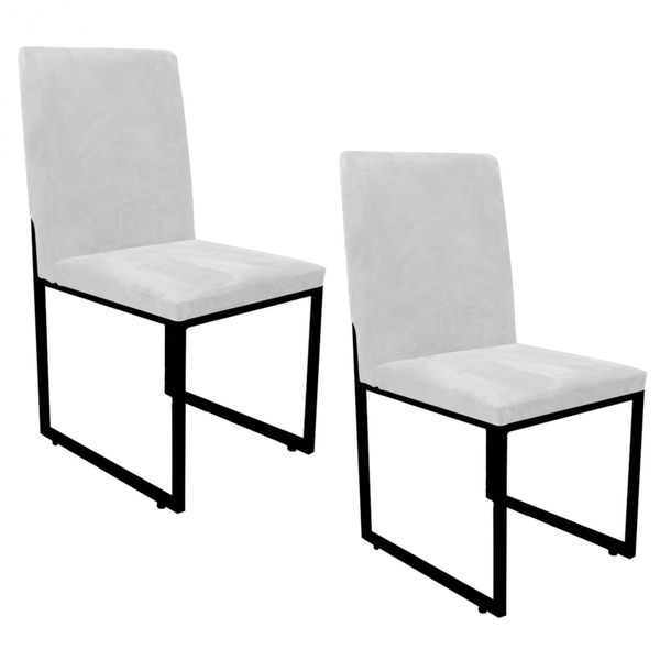 Kit 02 Cadeiras Para Sala De Jantar Escritório Office Stan In