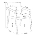 Kit 02 Cadeiras Para Sala De Jantar Estar Living Giorgia L02