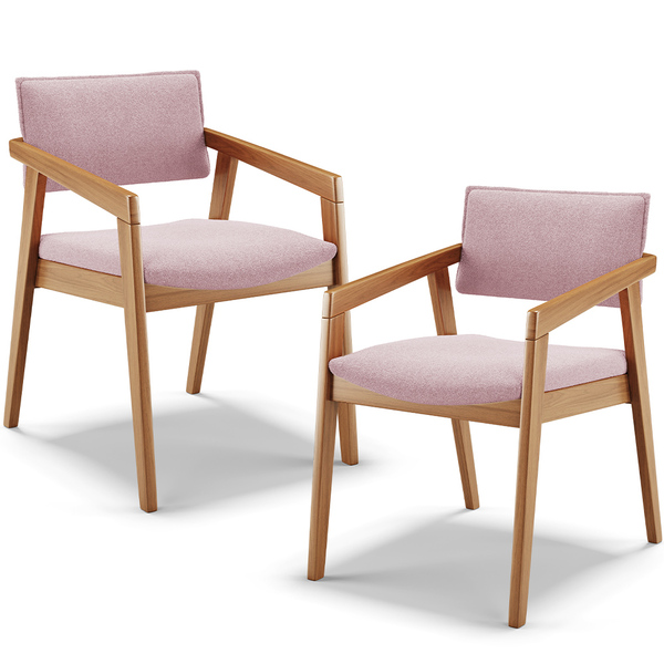 Kit 02 Cadeiras Para Sala De Jantar Estar Living Giorgia L02