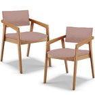 Kit 02 Cadeiras Para Sala De Jantar Estar Living Giorgia L02