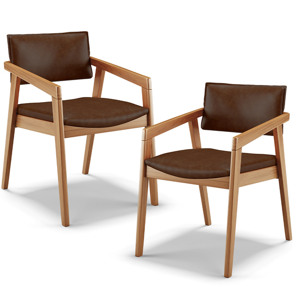 Kit 02 Cadeiras Para Sala De Jantar Estar Living Giorgia L02