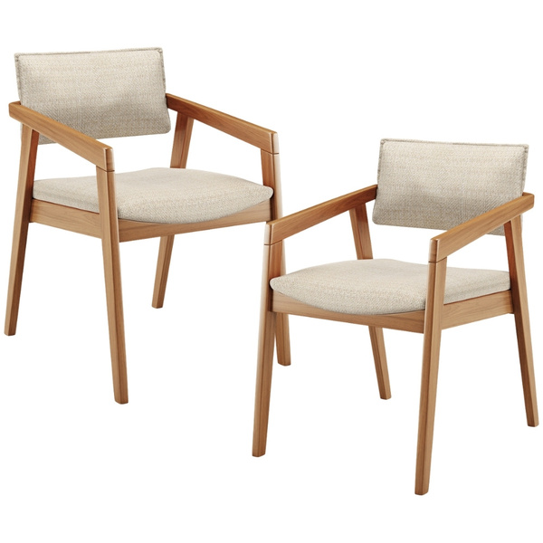 Kit 02 Cadeiras Para Sala De Jantar Estar Living Giorgia L02