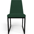 Kit 02 Cadeiras Para Sala Jantar Base Aço Industrial Preto Da