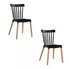 Kit 02 Cadeiras Paris - Preto Preto