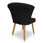 Kit 02 Cadeiras Poltrona Vitória Veludo Matelassê Pés Palito