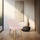 Kit 02 Cadeiras Poltrona Vitória Veludo Matelassê Pés Palito