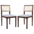 Kit 02 Cadeiras Sala De Jantar Madeira Maciça Nivea Tela Ratt