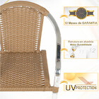 Kit 02 Cadeiras Tóquio De Área Em Alumínio E Fibra Sintética