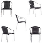 Kit 02 Cadeiras Tóquio De Área Em Alumínio E Fibra Sintética