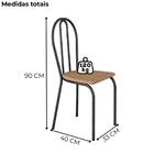 Kit 02 Cadeiras Tubular America 004 Cromo Preto Artef