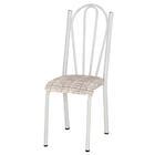 Kit 02 Cadeiras Tubular Branca 021 Assento Rattan