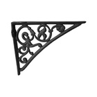 Kit 02 Cantoneiras N01 Em Ferro Fundido Cor Preto Em Hera