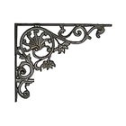 Kit 02 Cantoneiras N07 Em Ferro Fundido Cor Preto Em Hera