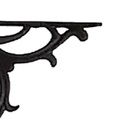 Kit 02 Cantoneiras N09 Em Ferro Fundido Cor Preto Em Hera