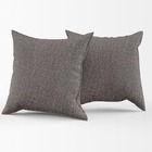 Kit 02 Capas De Almofada Decorativa Tecido Cinza - Ahazzo Móv