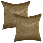 Kit 02 Capas Para Almofada Em Jacquard Estampado 45cm X 45cm