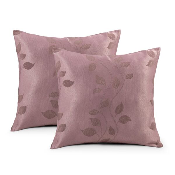 Kit 02 Capas Para Almofada Em Jacquard Estampado 45cm X 45cm