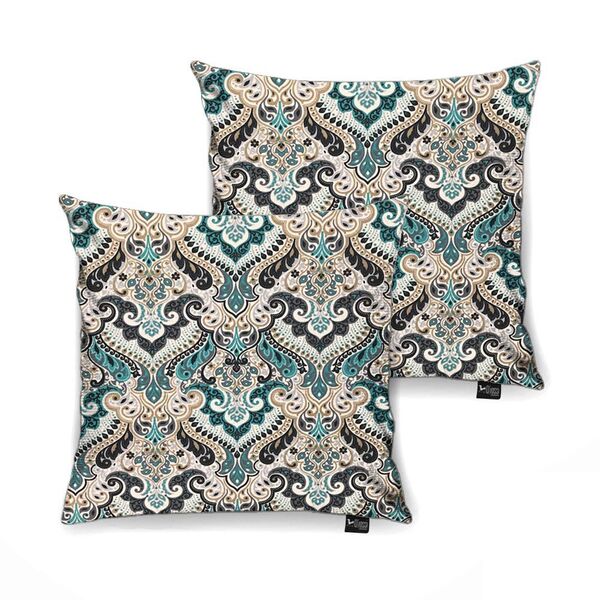Kit 02 Capas Para Almofada Tecido Estampado D76 - D'rossi