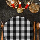 Kit 02 Capas Para Sousplat Natal Minimal Xadrez