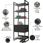 Kit 02 Closets Guarda Roupa Industrial Modulado 04 Gavetas 21