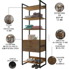 Kit 02 Closets Guarda Roupa Industrial Modulado 04 Gavetas 21