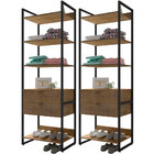 Kit 02 Closets Guarda Roupa Industrial Modulado 04 Gavetas 21