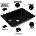 Kit 02 Cubas De Apoio Retangular Para Banheiro Lavabo C01 Rt4