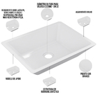 Kit 02 Cubas De Apoio Retangular Para Banheiro Lavabo C01 Rt4