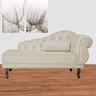 Kit 02 Divã Recamier Capitonê Larissa Suede - Ds Estofados -