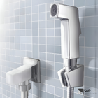 Kit 02 Ducha Higiênica Quadrada Registro Em Metal 1/4 Volta