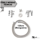 Kit 02 Ducha Higiênica Simples 100% Metal