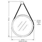 Kit 02 Espelhos Decorativo Redondo 54cm E 67cm Com Alça Adnet