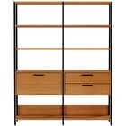 Kit 02 Estantes 5 Prateleiras 02 Gavetas 01 Porta Trend D03 1