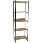 Kit 02 Estantes Com 5 Prateleiras Escritório Estilo Industria