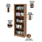 Kit 02 Estantes Para Escritório E Home Office 04 Prateleiras