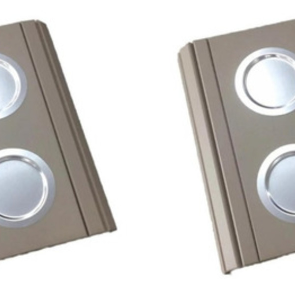 Kit 02 Esteira Decorativa Laqueada Sofá Copo Alumínio Nude