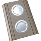 Kit 02 Esteira Decorativa Laqueada Sofá Copo Alumínio Nude